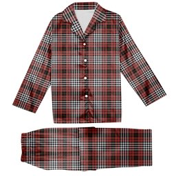 ScotsTee Shop Scottish Little of Morton Rigg Ancient Tartan Pajama Satin Velvet Flannel Pajama Set