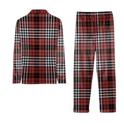 ScotsTee Shop Scottish Little of Morton Rigg Ancient Tartan Pajama Satin Velvet Flannel Pajama Set