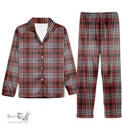 ScotsTee Shop Scottish Little of Morton Rigg Ancient Tartan Pajama Satin Velvet Flannel Pajama Set