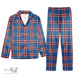 ScotsTee Shop Scottish Laing of Archiestown Ancient Tartan Pajama Satin Velvet Flannel Pajama Set