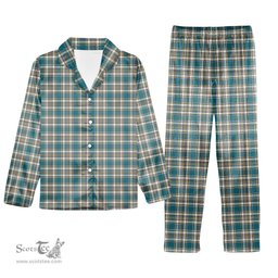 ScotsTee Shop Scottish Livingstone Dress Ancient Tartan Pajama Satin Velvet Flannel Pajama Set