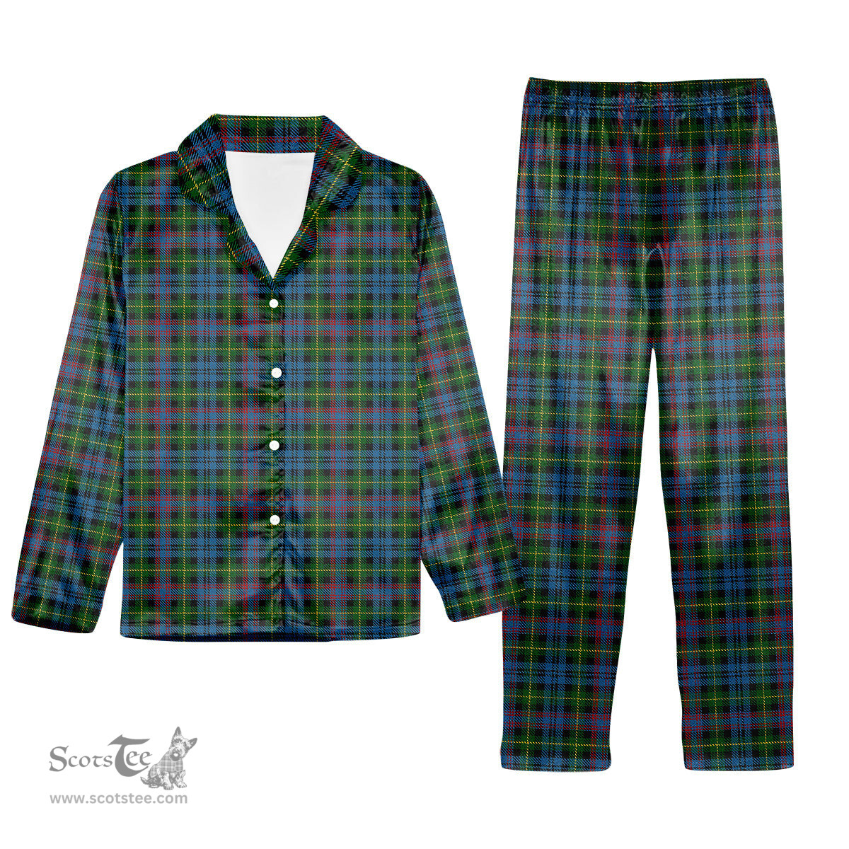 ScotsTee Shop Scottish Keith 1 Tartan Pajama Satin Velvet Flannel Pajama Set