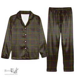 ScotsTee Shop Scottish Hall 1994 Tartan Pajama Satin Velvet Flannel Pajama Set