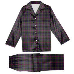 ScotsTee Shop Scottish Graham of Airth Modern Tartan Pajama Satin Velvet Flannel Pajama Set