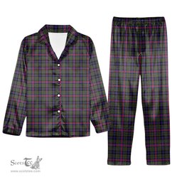 ScotsTee Shop Scottish Graham of Airth Modern Tartan Pajama Satin Velvet Flannel Pajama Set