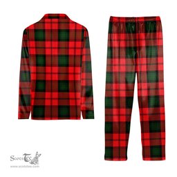 ScotsTee Shop Scottish Kerr Modern Tartan Pajama Satin Velvet Flannel Pajama Set