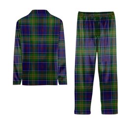 ScotsTee Shop Scottish Greene Tartan Pajama Satin Velvet Flannel Pajama Set