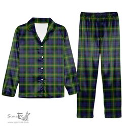 ScotsTee Shop Scottish Gordon of Esselmont Tartan Pajama Satin Velvet Flannel Pajama Set