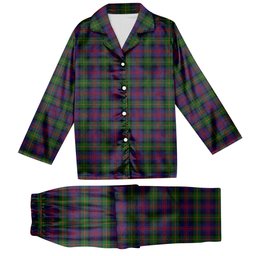 ScotsTee Shop Scottish Logan 1831 Tartan Pajama Satin Velvet Flannel Pajama Set