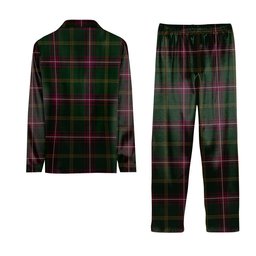 ScotsTee Shop Scottish Hall from Springbrook and Newtown Tartan Pajama Satin Velvet Flannel Pajama Set
