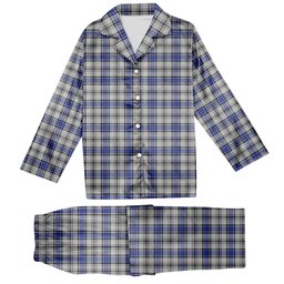ScotsTee Shop Scottish Hannay Tartan Pajama Satin Velvet Flannel Pajama Set