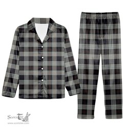 ScotsTee Shop Scottish Kinnieson Tartan Pajama Satin Velvet Flannel Pajama Set