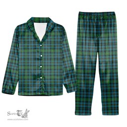 ScotsTee Shop Scottish Hope Vere Ancient Clan Tartan Pajama Satin Velvet Flannel Pajama Set
