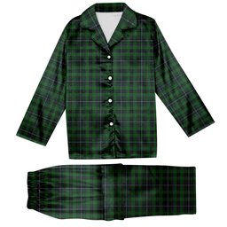 ScotsTee Shop Scottish Linden Tartan Pajama Satin Velvet Flannel Pajama Set