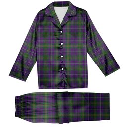 ScotsTee Shop Scottish Hay of Megginch Tartan Pajama Satin Velvet Flannel Pajama Set