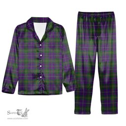 ScotsTee Shop Scottish Hay of Megginch Tartan Pajama Satin Velvet Flannel Pajama Set
