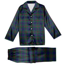 ScotsTee Shop Scottish Laurie Tartan Pajama Satin Velvet Flannel Pajama Set