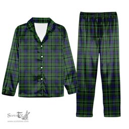 ScotsTee Shop Scottish Lloyd of Dolobran Tartan Pajama Satin Velvet Flannel Pajama Set