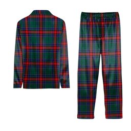 ScotsTee Shop Scottish Jardine Dress Modern Tartan Pajama Satin Velvet Flannel Pajama Set