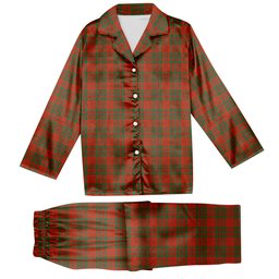 ScotsTee Shop Scottish Livingstone Ancient Tartan Pajama Satin Velvet Flannel Pajama Set