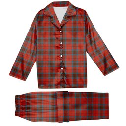 ScotsTee Shop Scottish Leslie Ancient Tartan Pajama Satin Velvet Flannel Pajama Set