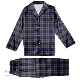 ScotsTee Shop Scottish Heston Tartan Pajama Satin Velvet Flannel Pajama Set