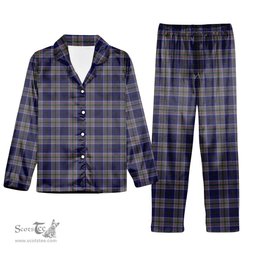 ScotsTee Shop Scottish Heston Tartan Pajama Satin Velvet Flannel Pajama Set