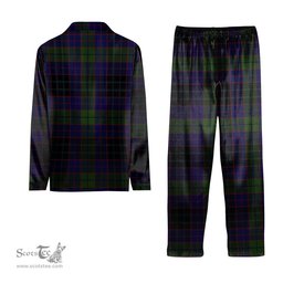 ScotsTee Shop Scottish Lumsden Hunting Tartan Pajama Satin Velvet Flannel Pajama Set