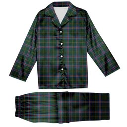 ScotsTee Shop Scottish Johnston Diana Dress Tartan Pajama Satin Velvet Flannel Pajama Set