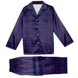 ScotsTee Shop Scottish Lynch Tartan Pajama Satin Velvet Flannel Pajama Set