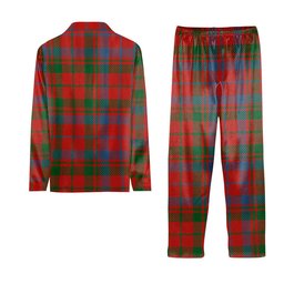 ScotsTee Shop Scottish Lumsden of Kintore Ancient Tartan Pajama Satin Velvet Flannel Pajama Set