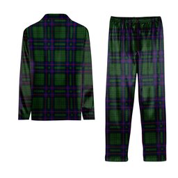 ScotsTee Shop Scottish Lockhart Modern Tartan Pajama Satin Velvet Flannel Pajama Set