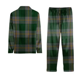 ScotsTee Shop Scottish Ledford Tartan Pajama Satin Velvet Flannel Pajama Set