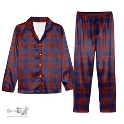 ScotsTee Shop Scottish Leslie J Cant Tartan Pajama Satin Velvet Flannel Pajama Set