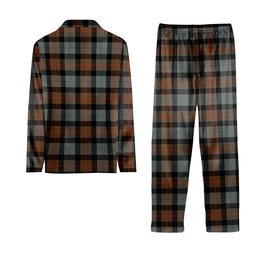 ScotsTee Shop Scottish Gunn Weathered Tartan Pajama Satin Velvet Flannel Pajama Set