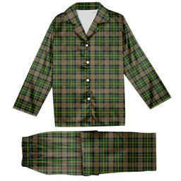 ScotsTee Shop Scottish Hamilton of Brandon Tartan Pajama Satin Velvet Flannel Pajama Set