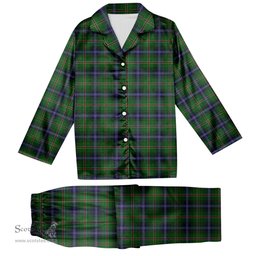 ScotsTee Shop Scottish Kerby Tartan Pajama Satin Velvet Flannel Pajama Set