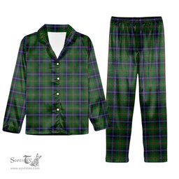 ScotsTee Shop Scottish Kerby Tartan Pajama Satin Velvet Flannel Pajama Set
