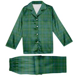 ScotsTee Shop Scottish Hay Hunting Ancient Tartan Pajama Satin Velvet Flannel Pajama Set