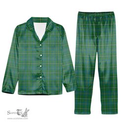 ScotsTee Shop Scottish Hay Hunting Ancient Tartan Pajama Satin Velvet Flannel Pajama Set