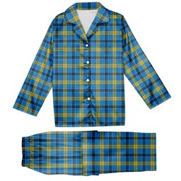 ScotsTee Shop Scottish Laing SC Tartan Pajama Satin Velvet Flannel Pajama Set
