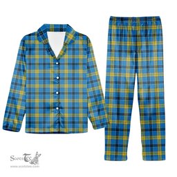 ScotsTee Shop Scottish Laing SC Tartan Pajama Satin Velvet Flannel Pajama Set