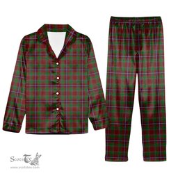 ScotsTee Shop Scottish Leach 1995 Tartan Pajama Satin Velvet Flannel Pajama Set