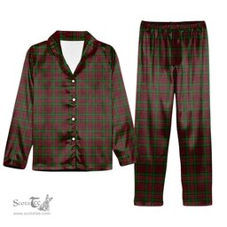 ScotsTee Shop Scottish Leighton Tartan Pajama Satin Velvet Flannel Pajama Set