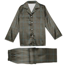 ScotsTee Shop Scottish Haig Tartan Pajama Satin Velvet Flannel Pajama Set