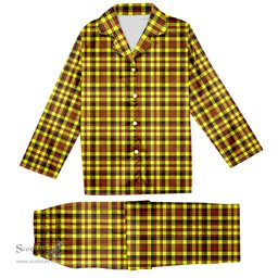 ScotsTee Shop Scottish Jardine Modern Tartan Pajama Satin Velvet Flannel Pajama Set