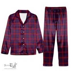 ScotsTee Shop Scottish Lynch Variant Tartan Pajama Satin Velvet Flannel Pajama Set