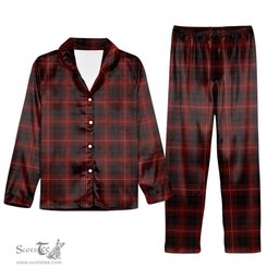 ScotsTee Shop Scottish Killin Tartan Pajama Satin Velvet Flannel Pajama Set