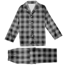 ScotsTee Shop Scottish Glen Tartan Pajama Satin Velvet Flannel Pajama Set