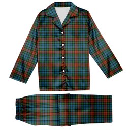 ScotsTee Shop Scottish Langston Tartan Pajama Satin Velvet Flannel Pajama Set